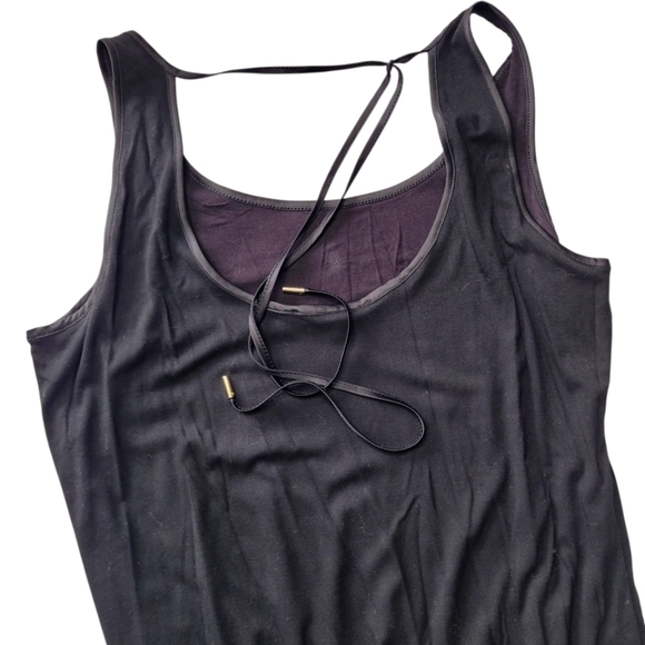 WHBM Black Knit Dress Size Large - Picture 4 of 6